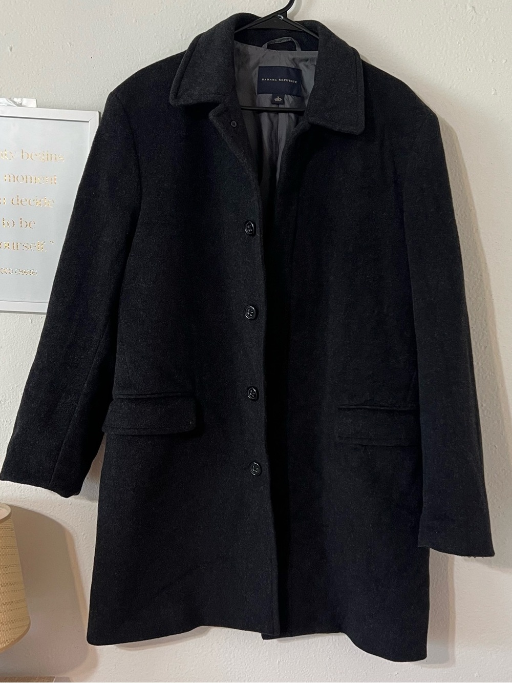 Banana republic wool/cashmere coat